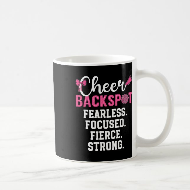 Glädje Ckspot Räddlös Fokuserad Vild Cheerleading  Kaffemugg (Höger)