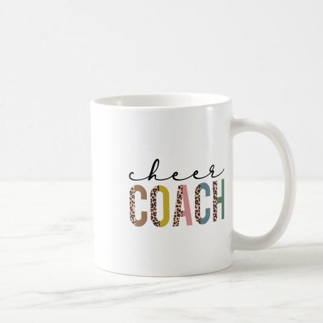 Glädje Coach Leopard Cheerleading Rekvisita Söt Gl Kaffemugg (Höger)