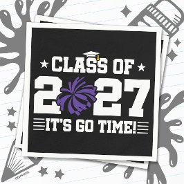 Glädje Examens Pom Poms Årsklass 2027 Pappersservett