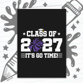 Glädje Examens Pom Poms Årskurs 2027 Kort