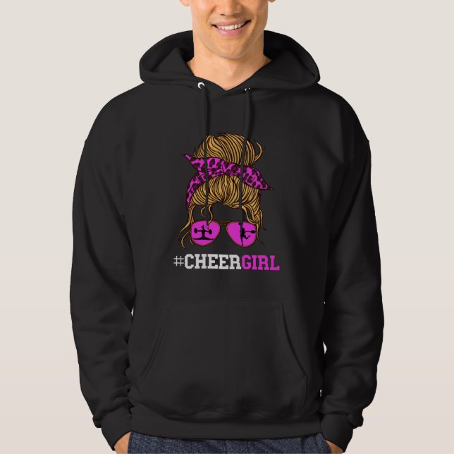 Glädje Flickan Cheerleader Scharf Cheerleading Sol Hoodie (Framsida)