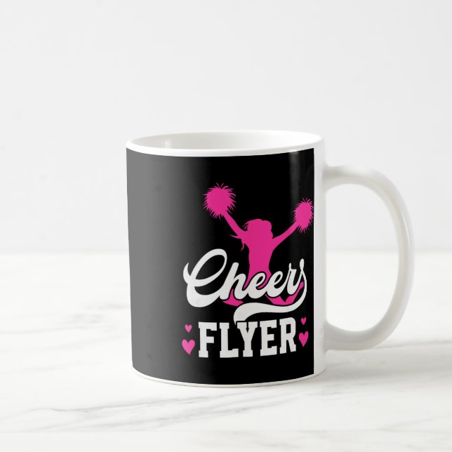 Glädje Flyer Cheerleader Flyer Cheerleading Flyer  Kaffemugg (Höger)