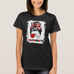 Glädje Fotboll Cheerleading Mamma Till Båda Rufsig T Shirt