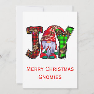 Glädje Gnomar Glad Jul Gnomies Trendigt Julkort