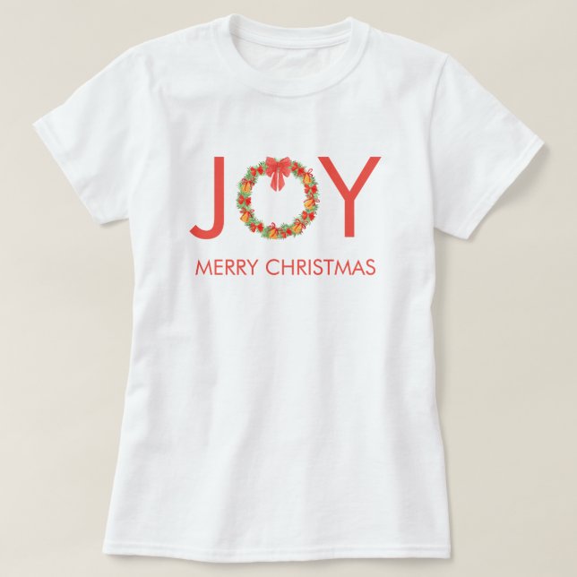 Glädje God Jul Krans T Shirt (Design framsida)