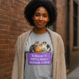 Glädje Hem / Kattälskare Personlig T-shirt