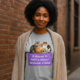 Glädje Hem / Kattälskare Personlig T-shirt