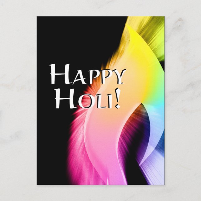 glädje holi (ljus av färg) vykort (Framsida)