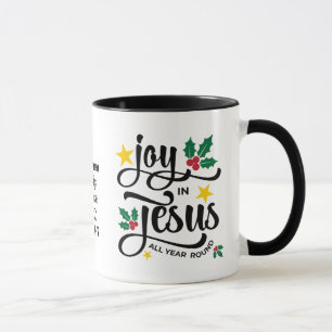 GLÄDJE I JESUS Personlig kristen jul Mugg