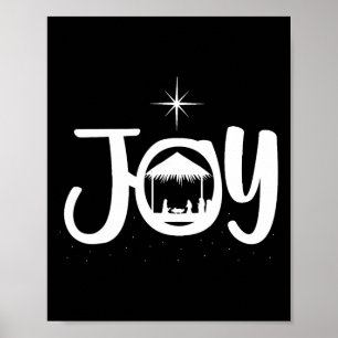 Glädje Jesus julkrubba Cool jul Xmas Kristus Poster