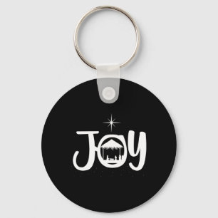 Glädje Jesus julkrubba Cool julkläder Nyckelring