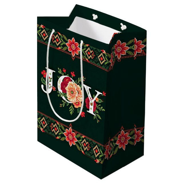 GLÄDJE jul blomsterkant (Baksidan Vinklad)