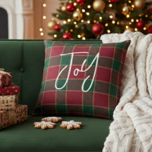 Glädje jul helgdag röd och grön tartanmönster