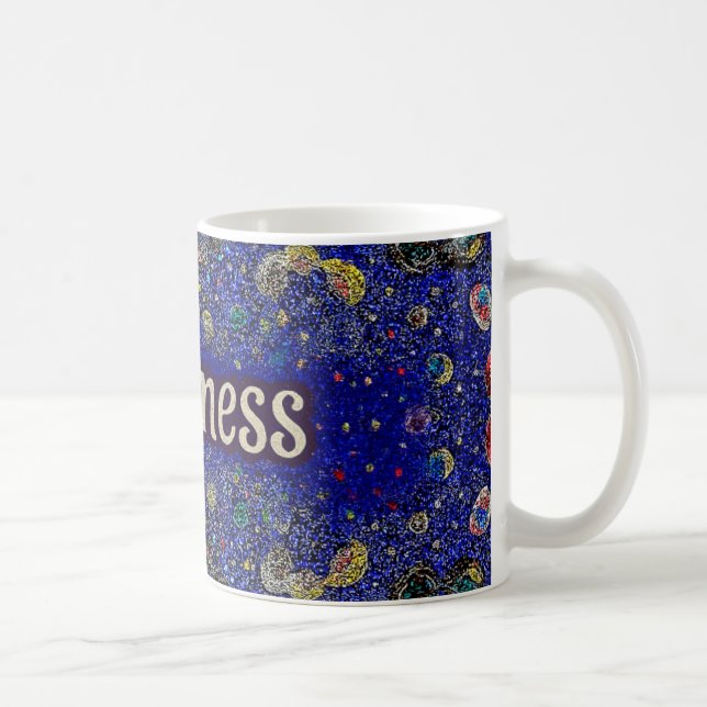 Glädje Kaffe Mugg – Vibrant Mandala-Stil  (Höger)