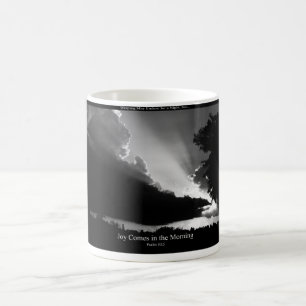 Glädje kommer i morgonen kaffemugg