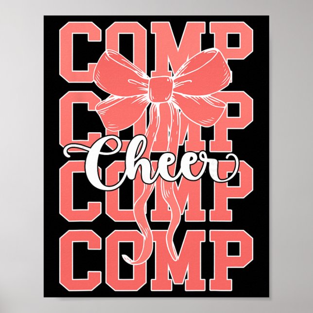 Glädje Komp Dag Cheerleader Tävling Dag Bow _2  Poster (Framsidan)