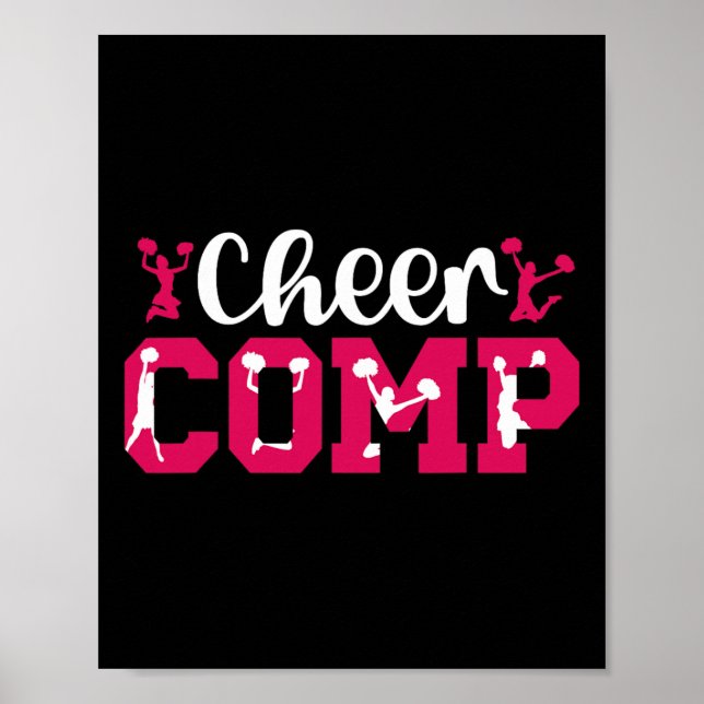 Glädje Komp Dag Cheerleader Tävling Dag Cheerle Poster (Framsidan)