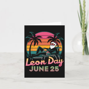 Glädje Leon Dag 25 juni Santa Sommar Noel Ckwards Kort