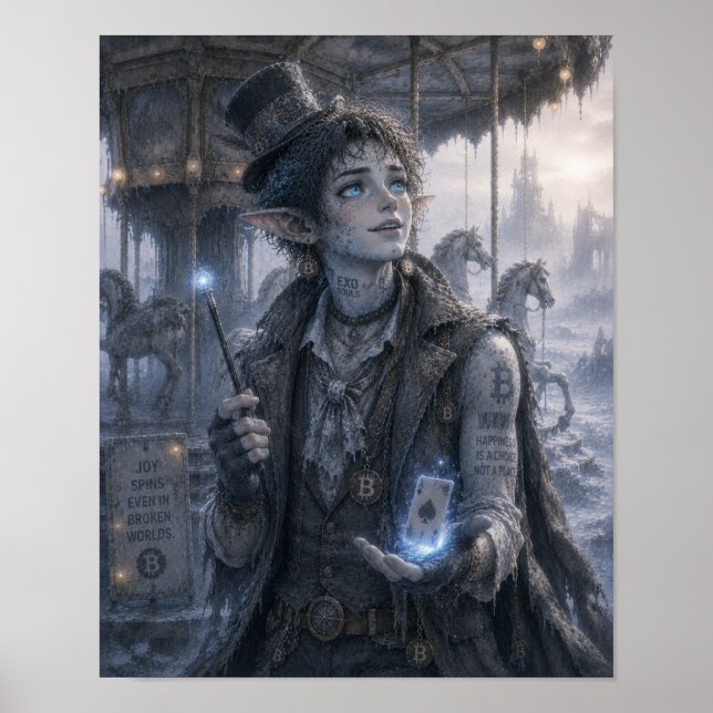 Glädje / Magiker / Karusellaffisch Poster (Framsidan)