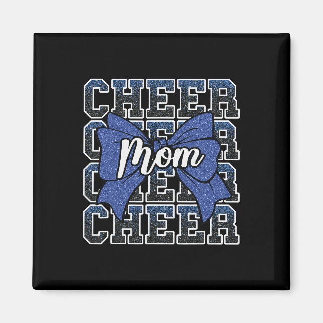 Glädje Mamma Mamma Bow Sport Cheerleader Cheerlead Magnet (Framsidan)