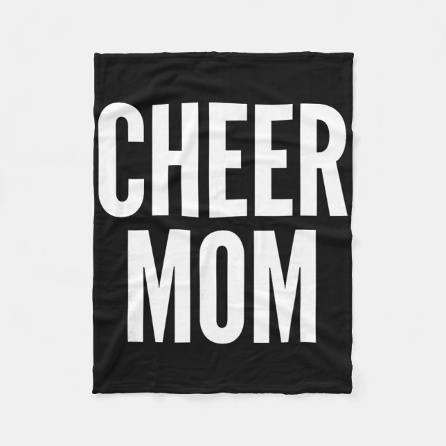 Glädje Mamma Royalblå Cheerleading Matchande Föräl Fleecefilt (Framsidan)