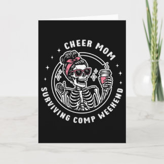 Glädje mamma som överlever tävlingshelg Cheerleadi Kort
