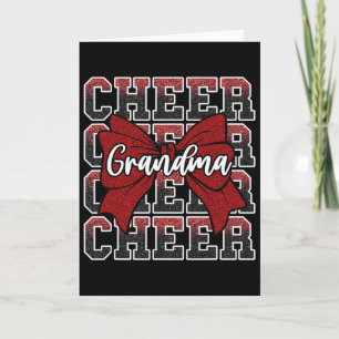 Glädje Mormor Farmor Sport Cheerleader Cheerlead Kort