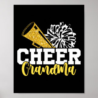 Glädje Mormor Hjärtan Cheerleading Mormor _1 Poster
