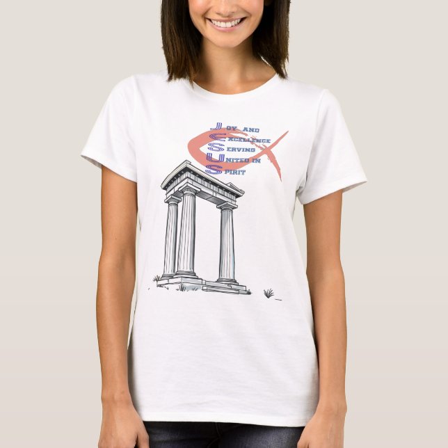 Glädje och excellens t shirt (Framsida)