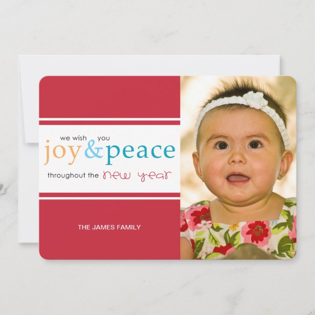 glädje och fred julkort (Framsida)