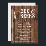 Glädje & Öl BBQ Födelsedagsfest 30-års 60-års Inbj Inbjudningar<br><div class="desc">Rustik svart tavla glädje och öl födelsedagsfest inbjudan design. Perfekt för alla åldrar födelsedagsfirande. ÄNDRA TEXTEN FÖR ATT PASSA DIN FEST. Baksidans utskrift ingår</div>