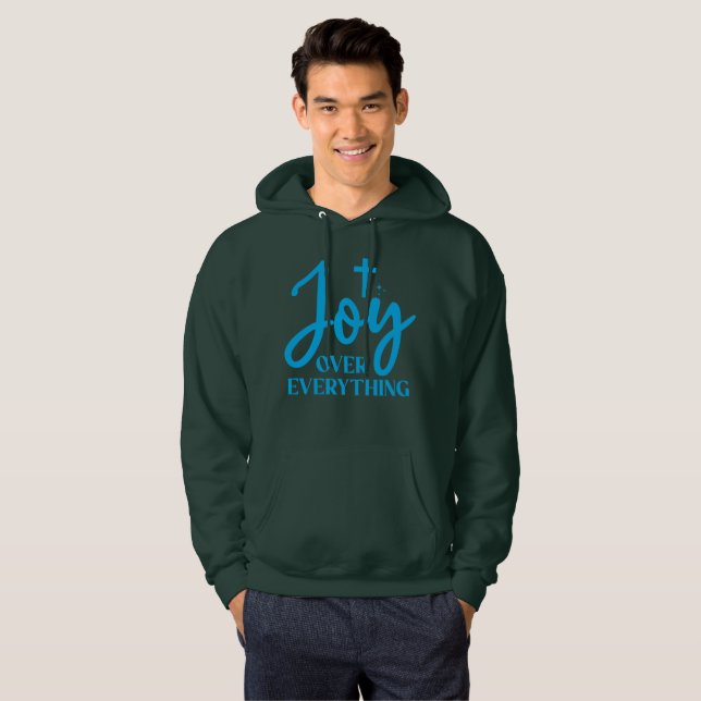 Glädje över allt Inspirerande Hoodie (Hel framsida)