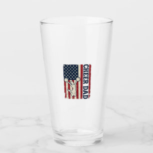 Glädje Pappa Patriotisk Amerikansk Flagga Vektor T Glaskopp