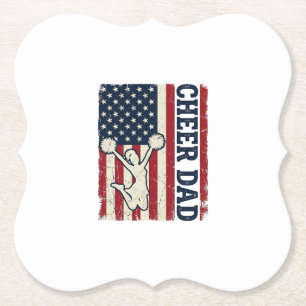 Glädje Pappa Patriotisk Amerikansk Flagga Vektor T Underlägg Papper