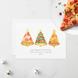 Glädje Pizzor Älskar Jul Kort