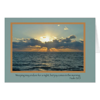 Glädje (Psalm30:5) Hälsningskort