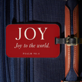 GLÄDJE | Psalm 98:4 | Julpresent Bagagebricka
