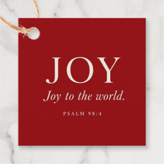 GLÄDJE | Psalm 98:4 | Julpresent Gåvor Etiketter