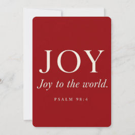 GLÄDJE | Psalm 98:4 | Julpresent Inbjudningar