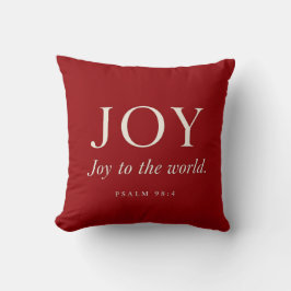 GLÄDJE | Psalm 98:4 | Julpresent Kudde