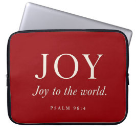 GLÄDJE | Psalm 98:4 | Julpresent Laptop Fodral