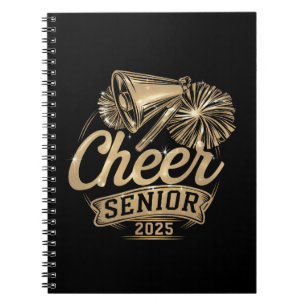 Glädje Senior 2025 Cheerleader Examen Klass Av Anteckningsbok