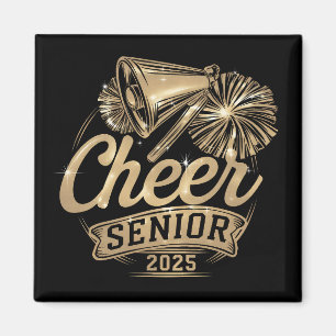 Glädje Senior 2025 Cheerleader Examen Klass Av Magnet