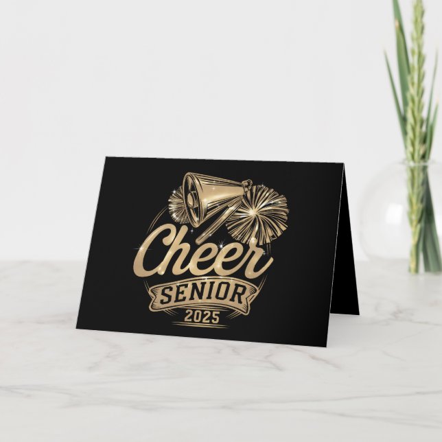 Glädje Senior 2025 Cheerleader Examen Klass Av Tack Kort (Framsida)