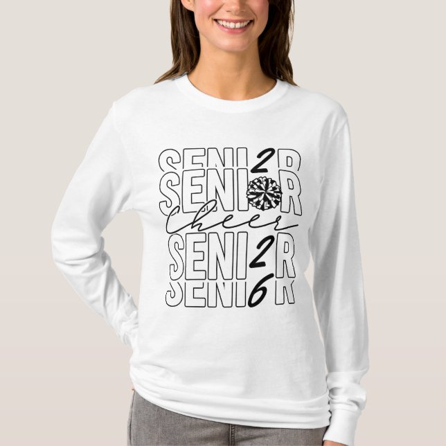 Glädje Senior 2026 Kvinnor LS T Shirt (Framsida)