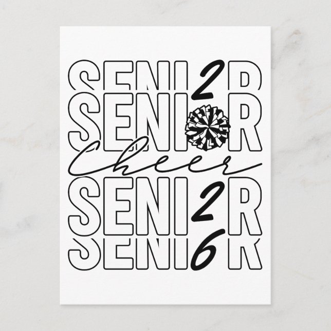 Glädje Senior 2026 Vykort (Framsida)