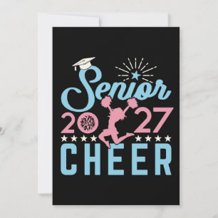 Glädje Senior 2027 Cheerleading examen Inbjudningar