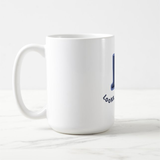 Glädje ser bra ut på dig kaffemugg (Vänster)