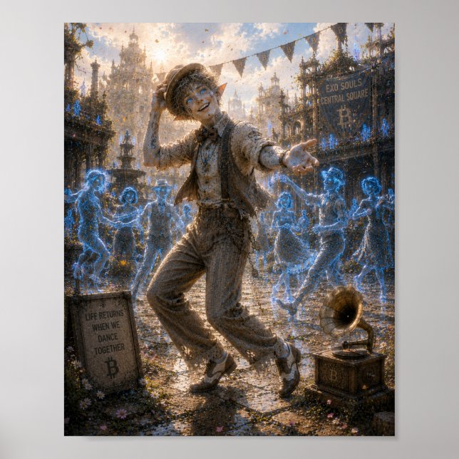 Glädje / Swingdansare / Centrala torget Poster (Framsidan)