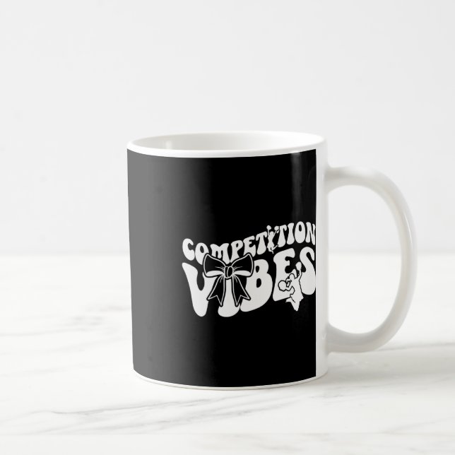 Glädje Tävling Dag Känslor Cheerleading Tävling Da Kaffemugg (Höger)